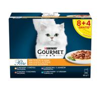 Purina Gourmet Perle Mini Filets Nourriture pour chat 12x85g