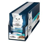 Purina Gourmet Perles Duos de Mer Humide Chats avec Poisson d'Océan et Thon, 26 Enveloppes de 85 g