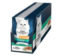 Purina Gourmet Perles Filettini en Sauce Nourriture Humide pour Chats avec Lapin 26 enveloppes de 85 g