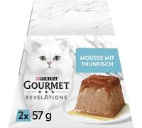 PURINA Gourmet Revelations Lot de 12 boîtes de Nourriture Humide en Sauce pour Chat au Thon (12 x 2 portions de 57 g)