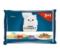 Purina Nourriture pour Chat, Poulet, bœuf, Agneau, Canard, Sanglier, Lapin, 4 x 85 g