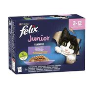 Purina Nourriture pour Chat Poulet Saumon bœuf 12 x 85 g