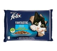 Purina Nourriture pour Chat Saumon courgettes Haricots Verts 4 x 85 g