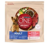 Purina One Mini Adult Riche En Bœuf, Avec Du Riz, 1,5kg