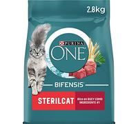 Purina ONE Bifensis Aliments pour Chat Stérilisé Adulte avec Bœuf 4 Sacs de 2,8 kg
