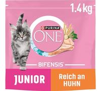 PURINA One BIFENSIS Junior 1-12 Nourriture sèche pour Chatons Riches en Poulet Lot de 6 (6 x 1,4 kg)