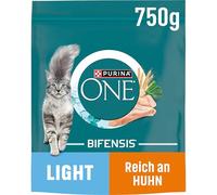 PURINA ONE BIFENSIS Light Nourriture sèche pour Chat Riche en Poulet Lot de 6 (6 x 750 g)