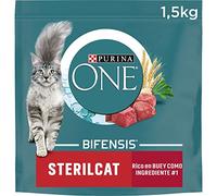 Purina ONE Bifensis Lot de 6 Sacs de Nourriture sèche pour Chat avec bœuf et blé, 1,5 kg