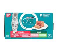 Purina ONE Bifensis Nourriture Humide pour Chat stérilisé Adulte avec Saumon, 12 Paquets de 4 boîtes de 85 g - 48 boîtes