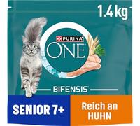 PURINA ONE BIFENSIS Senior 7+ Lot de 6 croquettes pour Chat Riche en Poulet (6 x 1,4 kg)