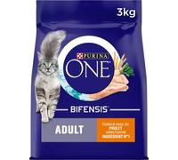 Purina ONE Croquettes pour chat adulte – Poulet, céréales complètes – 2 x 3 kg