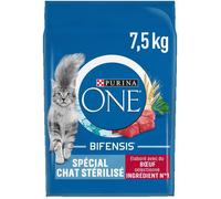 Purina ONE – Croquettes pour chat stérilisé Bœuf BIFENSIS Oméga 3&6 7,5 kg