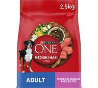 PURINA ONE Medium/Maxi Adult Boeuf 2,5kg Croquettes pour Chiens Adultes de Moyenne et Grande Taille