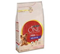Purina One Croquettes Chien Délicate Mini -10Kg Saumon 1,5Kg