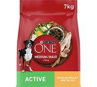ONE Croquettes Chien Medium Maxi Active Au Poulet et Riz 7kg