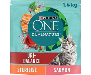 PURINA ONE DUALNATURE Chat Stérilisé Cranberry Saumon 1,4kg
