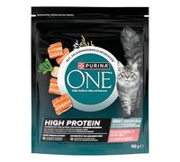 PURINA One High Protein Nourriture sèche pour Chat Riche en Saumon, Lot de 6 (6 x 900 g)