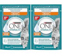 Purina One HYDRALIFE 12 sachets de 50 g Aliment complémentaire au Poulet (Lot de 2)