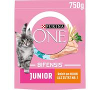 PURINA ONE Junior 1-12 Mois - Nourriture sèche Riche en Poulet pour Chat 1 x 750 g