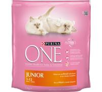 Purina – Croquettes pour chat One Junior – Poulet et céréales complètes – 1,5 kg