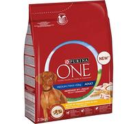 Purina One Medium/Maxi > 10 kg Croquettes pour Chien, 4 Sacs de 2,5 kg chacun