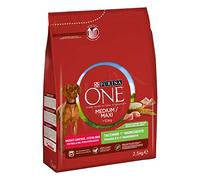 PURINA One Medium/Maxi > 10 kg Croquettes pour Chien Contrôle du Poids Riche en Dinde et Riz - 2,5 kg