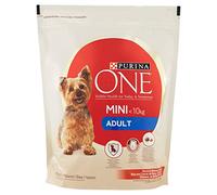 Purina One Mini <10kg Adult Croquettes Chiens avec Boeuf et Riz 800 g