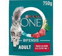 PURINA One Nourriture sèche Riche en bœuf pour Chat - Sachet de 750 g