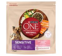 Purina One Croquettes Chien Délicate Mini -10Kg Saumon 1,5Kg