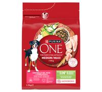 PURINA ONE Weight Control/Sterilized Medium/Maxi - Croquettes pour chiens riches en dinde et en riz, 2,5 kg