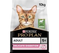PURINA PRO PLAN | Adult DELICATE DIGESTION | Aliment Complet pour Chat Adulte | Favorise un système digestif sain | Croquettes | A l'Agneau | Sac | 10 Kg