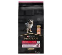 Purina Pro Plan Chiot taille moyenne peau sensible Croquettes au saumon 12 kg