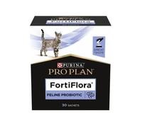 Purina Pro Plan Fortiflora Complément Probiotique Félin pour Chat, 30 sachets de 1g, Santé Digestive et Équilibre Intestinal