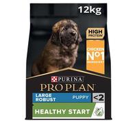 PURINA PRO PLAN | Healthy Start | Croquettes pour Chiot de grande taille de morphotype robuste | Renforce les défenses naturelles du chiot | Riche en Poulet | Sac de 12kg