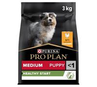 PURINA PRO PLAN | Healthy Start | Croquettes pour Chiot de moyenne taille | Renforce les défenses naturelles du chiot | Riche en Poulet | Sac | Lot de 4 x 3 Kg