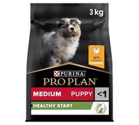 PURINA PRO PLAN | Healthy Start | Croquettes pour Chiot de moyenne taille | Renforce les défenses naturelles du chiot | Riche en Poulet | Sac | Lot de 4 x 3 Kg