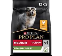 PURINA PRO PLAN | Healthy Start | Croquettes pour Chiot de moyenne taille | Soutient les Défenses Naturelles | Contribue à Soutenir une Croissance Saine | Riche en Poulet et Colostrum | Sac de 12 Kg