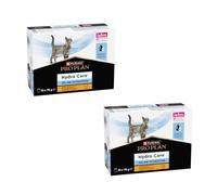 Purina Pro Plan Hydra Care Chat | Pack Double | 2 x 10 x 75 g | Complément Alimentaire pour Chats Adultes | Peut Aider à Augmenter l'apport en Eau | en Sachet fraîcheur