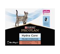 PURINA PRO PLAN - HYDRACARE - Chat - Aliment Complémentaire pour Aider Les Chats Adultes à Rester Hydratés- Au Saumon - Sachets- 10x75g