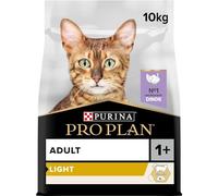 PURINA PRO PLAN | Light | Chat Adulte en surpoids et/ou ayant tendance à l'embonpoint | Croquettes faibles en matières grasses pour aider à la perte de poids | A la Dinde | Sac | 10 Kg