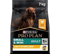 PURINA PRO PLAN | Light/Stérilisé| Chien Adulte de petite taille et mini | Croquettes Riches en Protéines| Au Poulet| Favorise la gestion du Poids | Sac | 7 KG