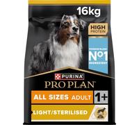 Purina Pro Plan Light Sterilised - Croquettes Chien Stérilisé Adulte, 16 kg