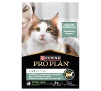 PURINA PRO PLAN | Liveclear| Croquettes pour Chat Adulte Stérilisé | Réduit activement les allergènes présents dans les poils de chat | Riche En Dinde | Sac | Lot de 2,8Kg