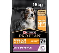 Purina Pro Plan - Medium Large Senior Age Defense Chien, Poulet - 16 kg | Croquettes Chien Senior Saveur Poulet - Soutient la santé des chiens vieillissants et articulations - Santé Chien