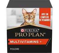 PURINA PRO PLAN | Multivitamins+ | Chat | Aliment complémentaire pour Chat Adulte | Favorise la libération d'énergie pour la vitalité et la bonne santé générale | Poudre | Boîte de 60g