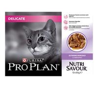 Purina Pro Plan Nutrisavour Delicate Chat Adulte à la Dinde 10x85g