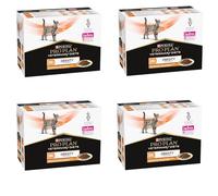 Purina Pro Plan Om Gestion de l'Obésité Poulet | Pack de 4 | 4 x 10 x 85 g | Aliment diététique Complet pour Chats | Gestion du Poids