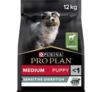 PURINA PRO PLAN | Sensitive Digestion | Croquettes complètes pour chiot de moyenne taille | Favorise un système digestif sain | Riche en Agneau | Croquettes | Sac de 12kg