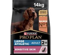 PURINA PRO PLAN | Sensitive Skin | Croquettes complètes pour Chien Adulte de grande taille | Favorise une peau saine et un pelage brillant | Au Saumon | Croquettes | Sac | 14Kg