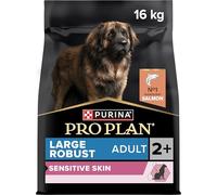 PURINA PRO PLAN | Sensitive Skin | Croquettes complètes pour chiens adultes de grande taille de morphotype robuste | Favorise une peau saine et un pelage brillant | Au Saumon | Croquettes | Sac | 16Kg